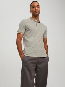 Jack & Jones Ühevärviline Polo Eesti keel -Crockery - 12136668