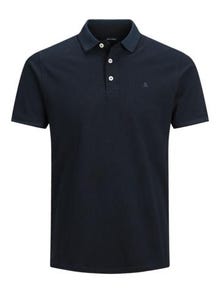 Jack & Jones Yksivärinen Polo T-shirt -Dark Navy - 12136668