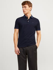 Jack & Jones Einfarbig Polo T-shirt -Dark Navy - 12136668