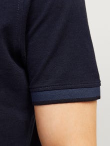 Jack & Jones Enfärgat Polo T-shirt -Dark Navy - 12136668