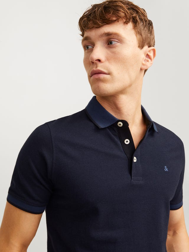 Jack & Jones®  HERITAGE RELAXED FIT LONG SLEEVE POLO