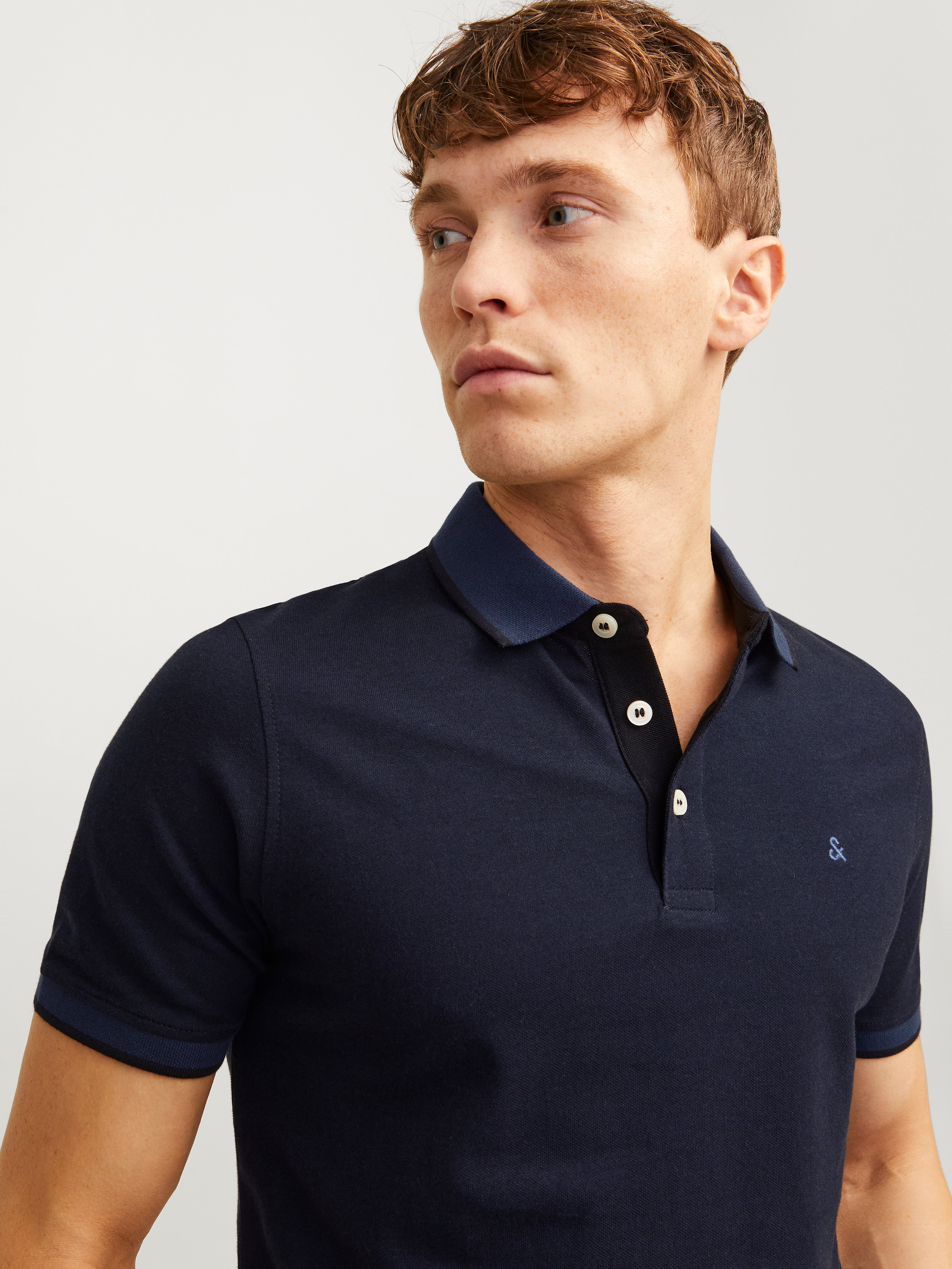 Jack & Jones Plain Polo Polo -Dark Navy - 12136668