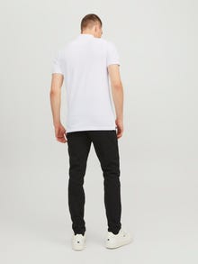 Jack & Jones Vienspalvis Marškininė apykaklė Polo -White - 12136668