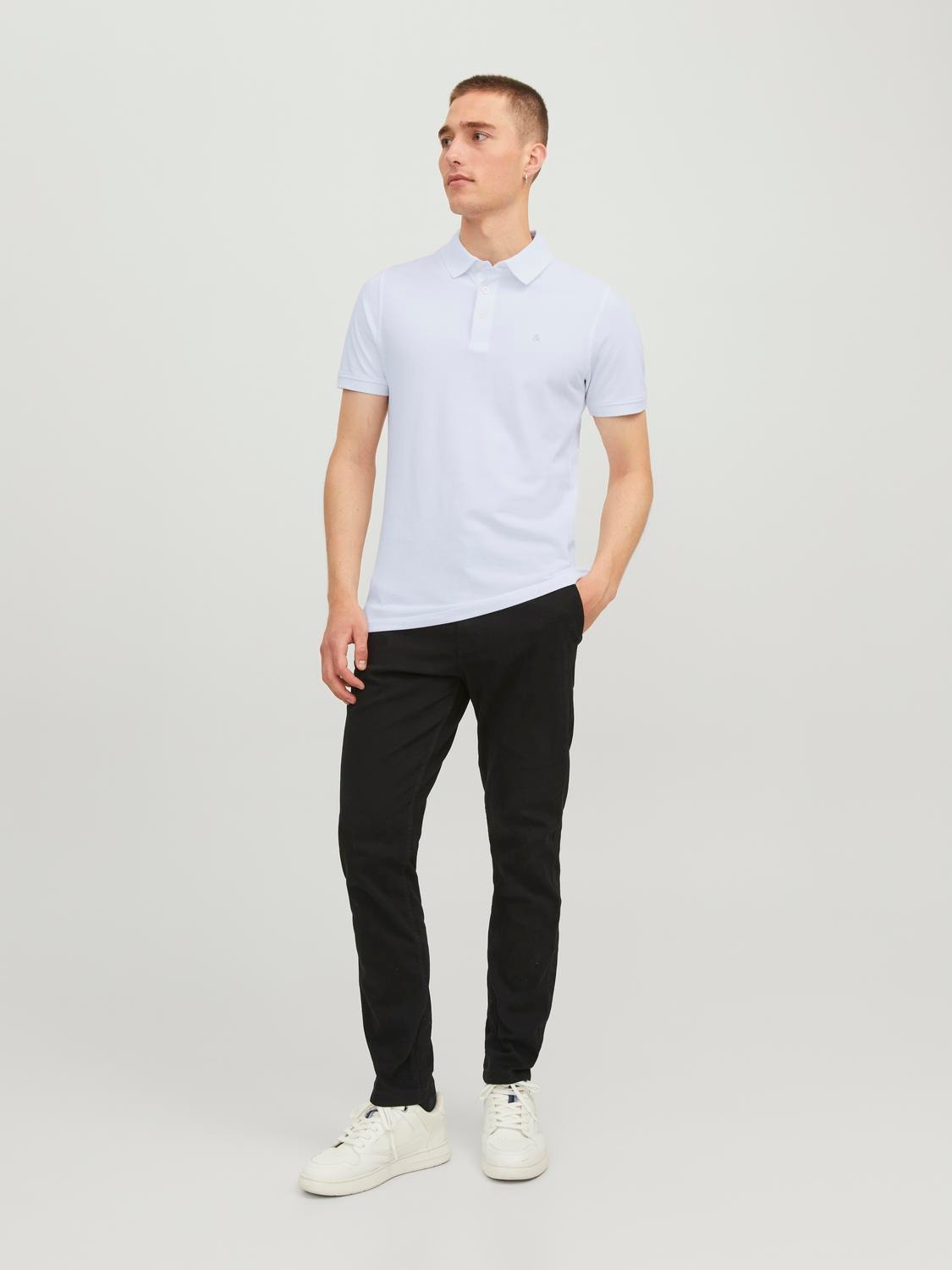 Jack & Jones Plain Polo Polo -White - 12136668