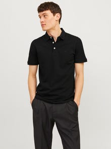 Jack & Jones Plain Polo T-shirt -Black - 12136668