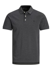 Jack & Jones Vanlig Polo T-skjorte -Dark Grey Melange - 12136668