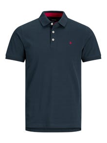 Jack & Jones Einfarbig Polo T-shirt -Navy Blazer - 12136668
