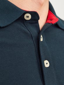 Jack & Jones Vienspalvis Polo kaklas Marškinėliai -Navy Blazer - 12136668