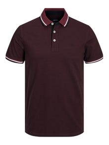 Jack & Jones Enfärgat Polo T-shirt -Port Royale - 12136668