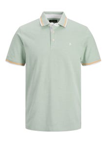 Jack & Jones Plain Polo T-shirt -Granite Green - 12136668