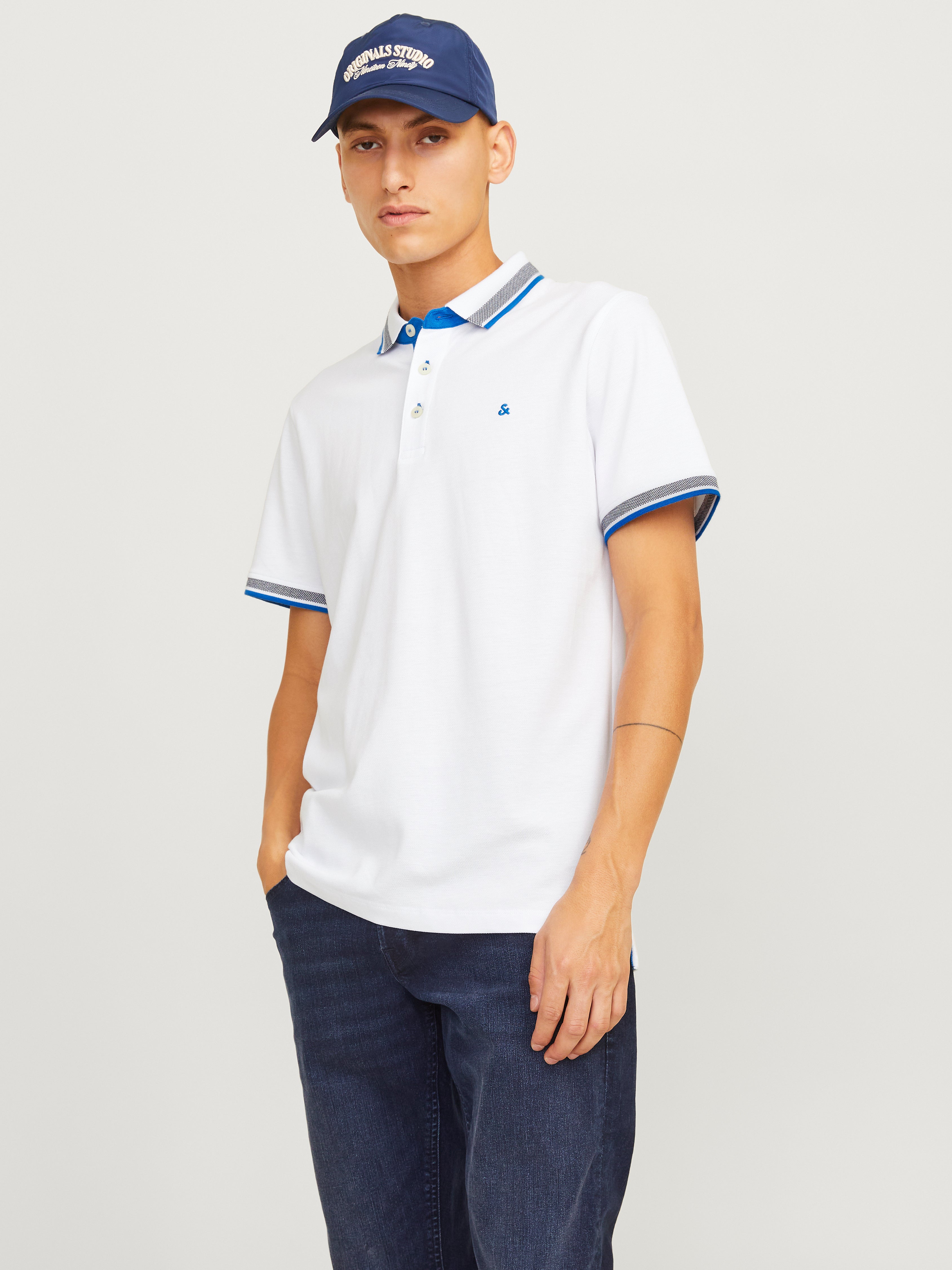 Einfarbig Hemdkragen Poloshirt