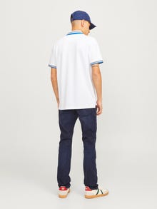 Jack & Jones Vienspalvis Marškininė apykaklė Polo -White - 12136668
