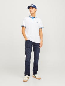 Jack & Jones Vienspalvis Marškininė apykaklė Polo -White - 12136668