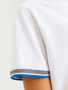 Jack & Jones Vienspalvis Marškininė apykaklė Polo -White - 12136668