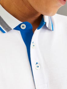 Jack & Jones Vienspalvis Marškininė apykaklė Polo -White - 12136668