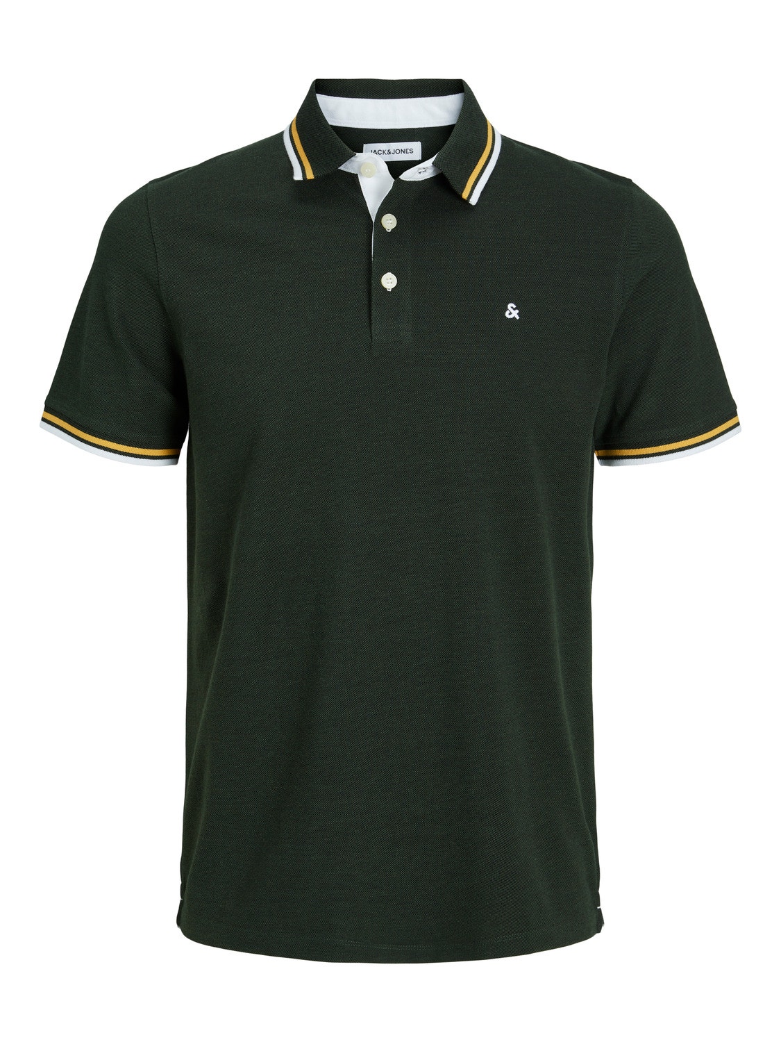 Jack & Jones Enfärgat Polo T-shirt -Mountain View - 12136668
