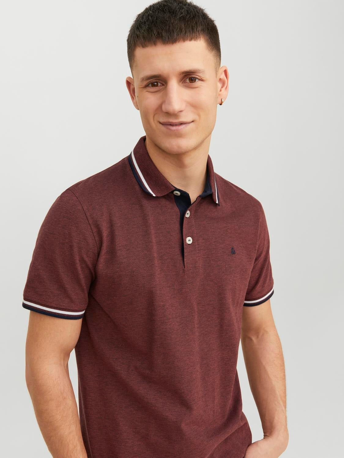 Polo shirt maroon outlet plain