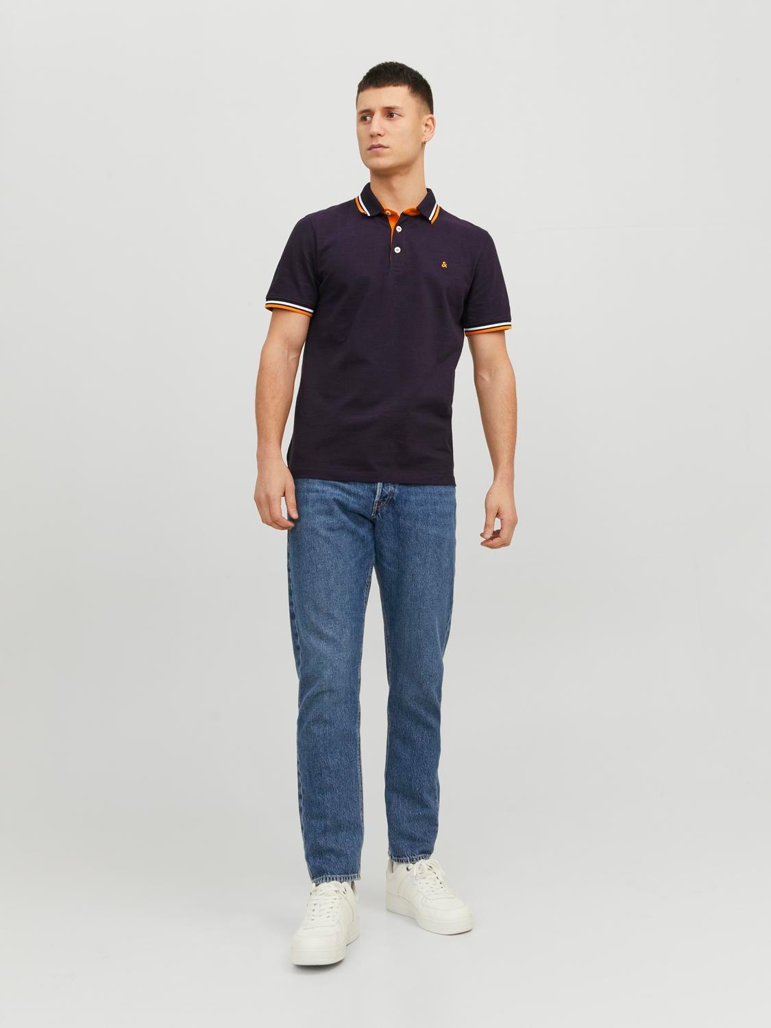 Plain Jersey Polo - Plum, Polo Shirts