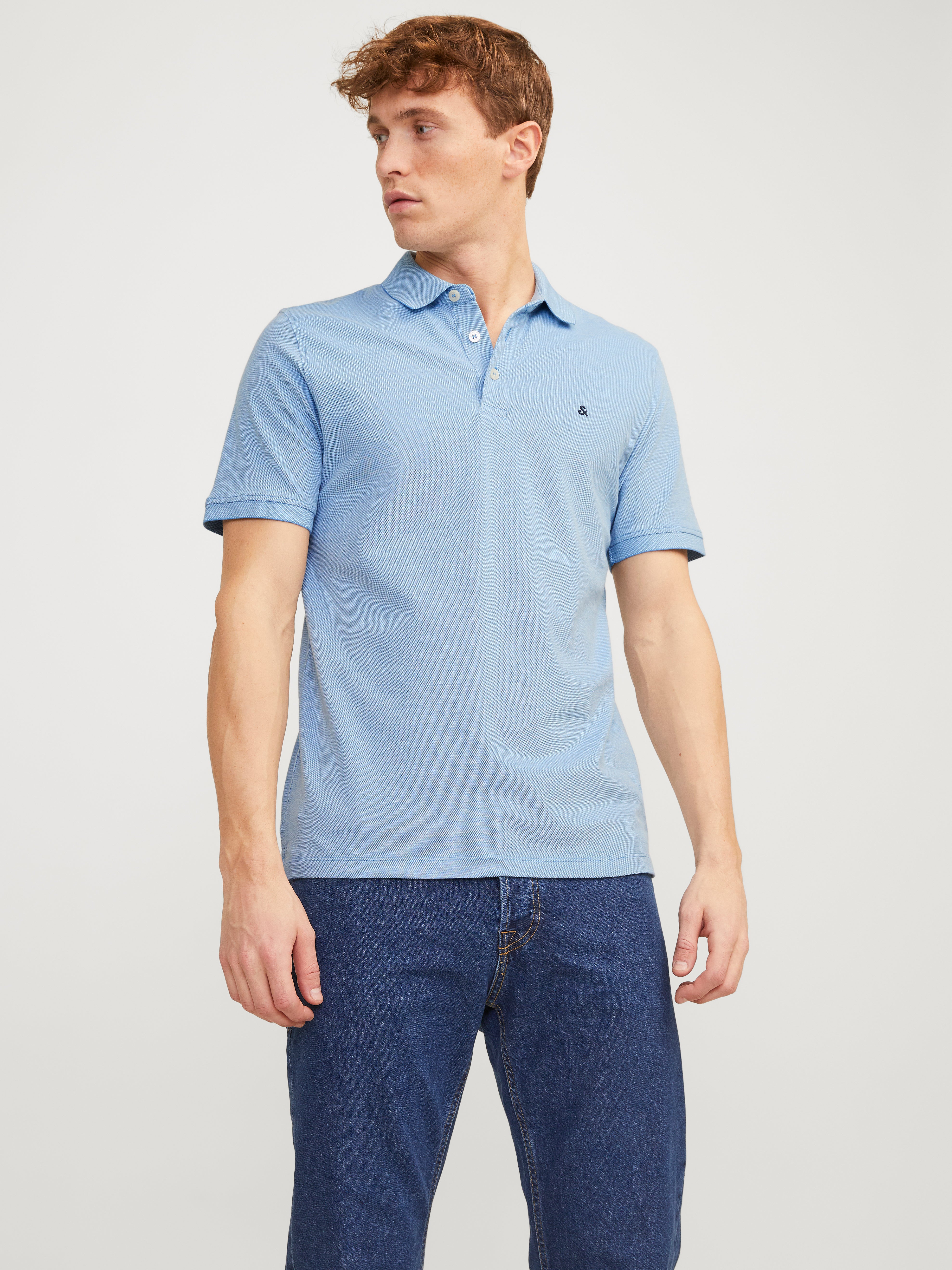 Thumbnail - Einfarbig Poloshirt