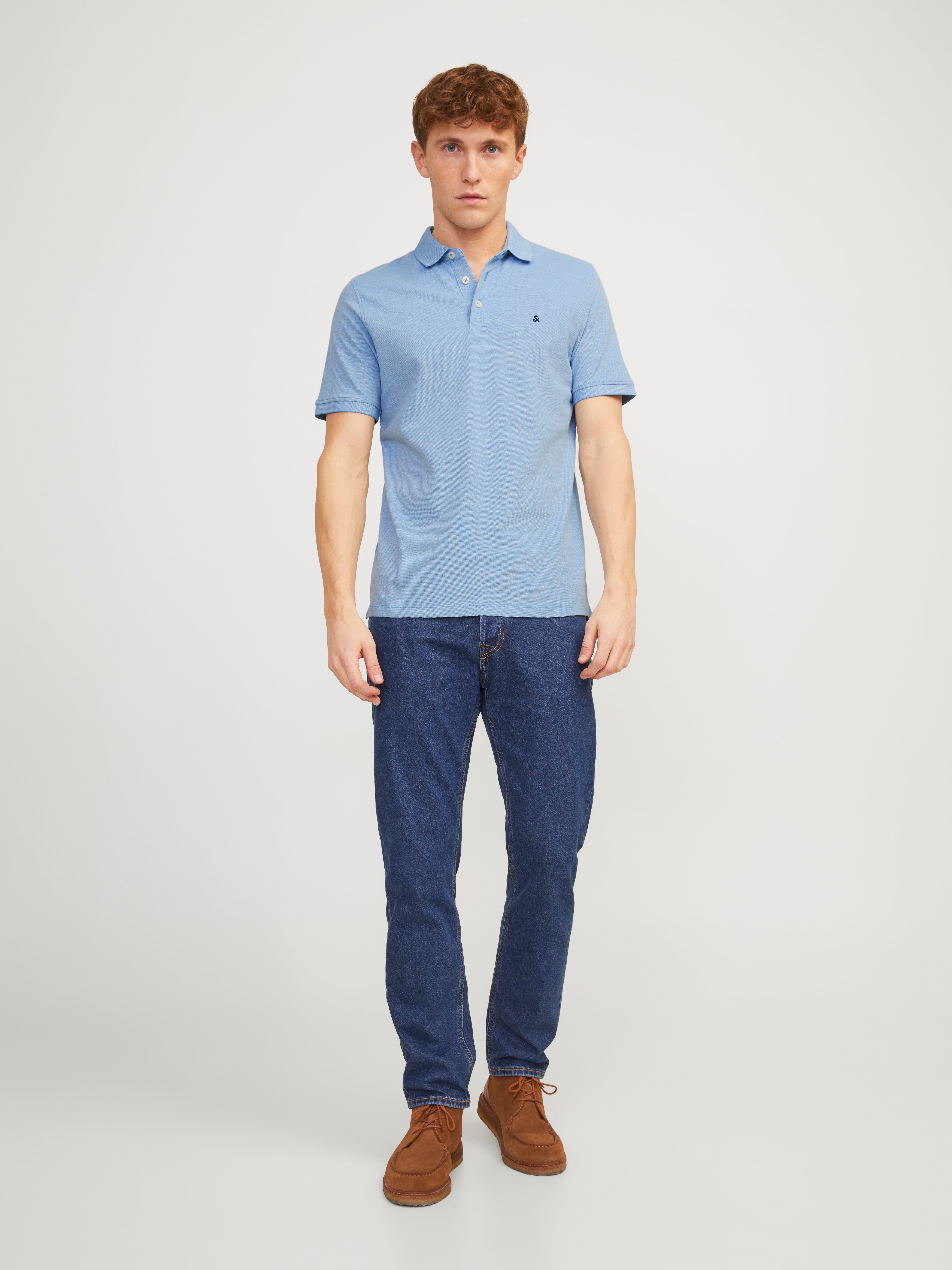 Thumbnail - Einfarbig Poloshirt