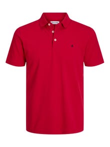 Jack & Jones Plain Polo T-shirt -True Red - 12136668