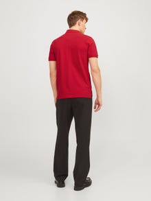 Jack & Jones Enfärgat Polo T-shirt -True Red - 12136668