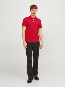 Jack & Jones Gładki Polo T-shirt -True Red - 12136668