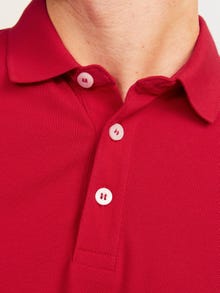 Jack & Jones Enfärgat Polo T-shirt -True Red - 12136668