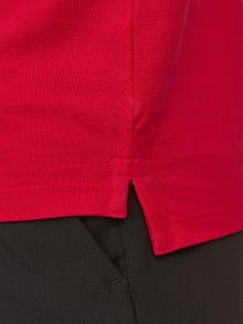 Jack & Jones Vienspalvis Polo kaklas Marškinėliai -True Red - 12136668