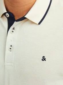 Jack & Jones Yksivärinen Polo T-shirt -French Vanilla - 12136668