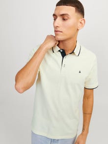 Jack & Jones Yksivärinen Polo T-shirt -French Vanilla - 12136668