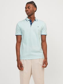 Jack & Jones Einfarbig Polo T-shirt -Soothing Sea - 12136668