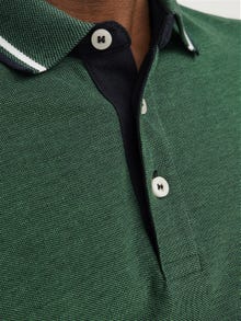 Jack & Jones Vienspalvis Polo kaklas Marškinėliai -Dark Green - 12136668