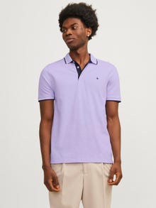 Jack & Jones Gładki Polo T-shirt -Purple Rose - 12136668