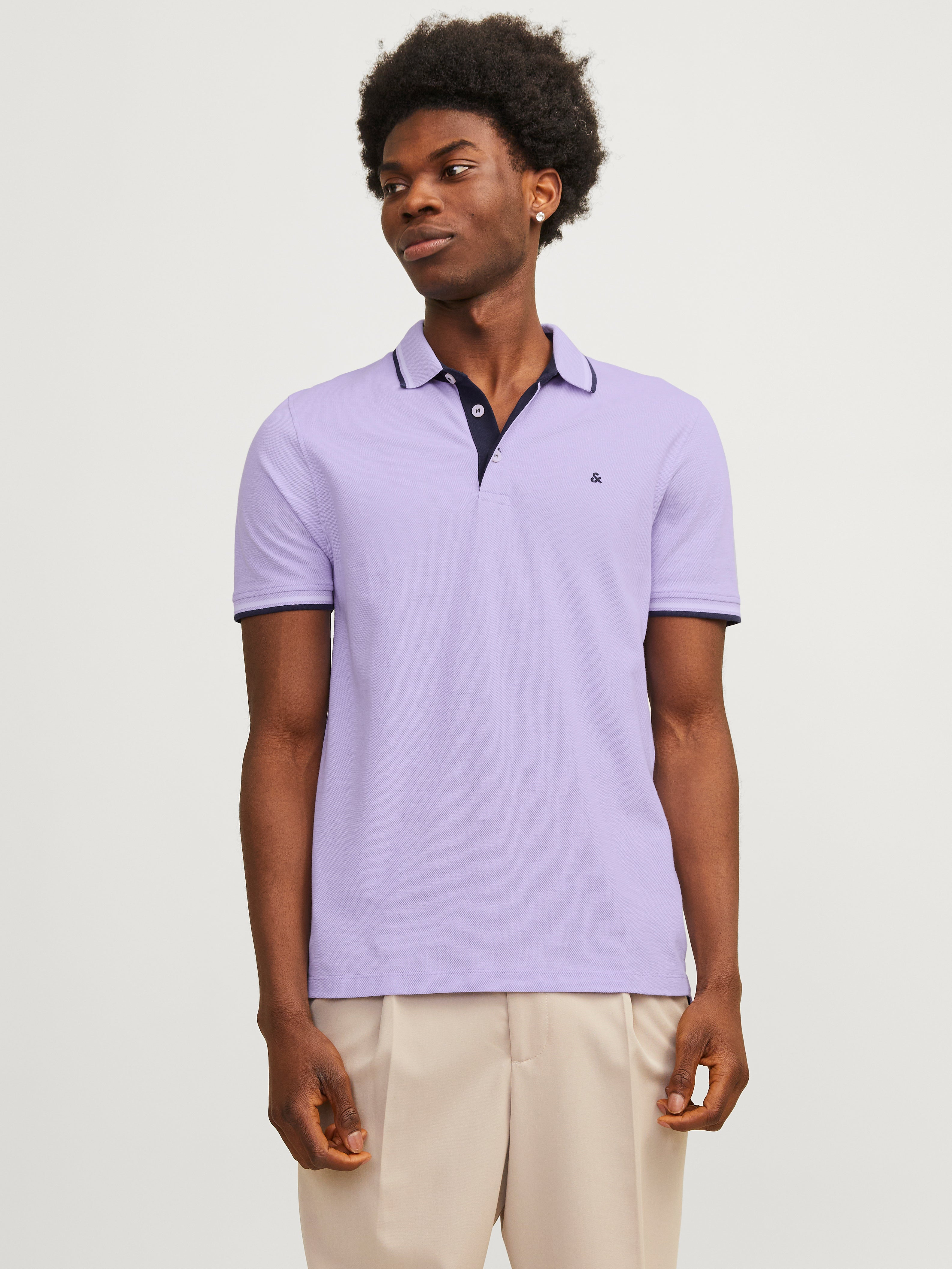 Light purple shop polo t shirt