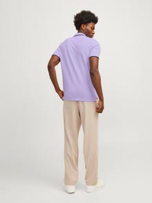 Jack & Jones Einfarbig Polo T-shirt -Purple Rose - 12136668