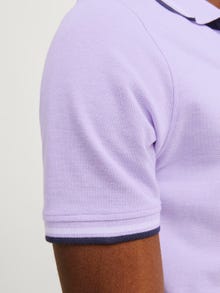 Jack & Jones Bez vzoru Polo límec Tričko -Purple Rose - 12136668