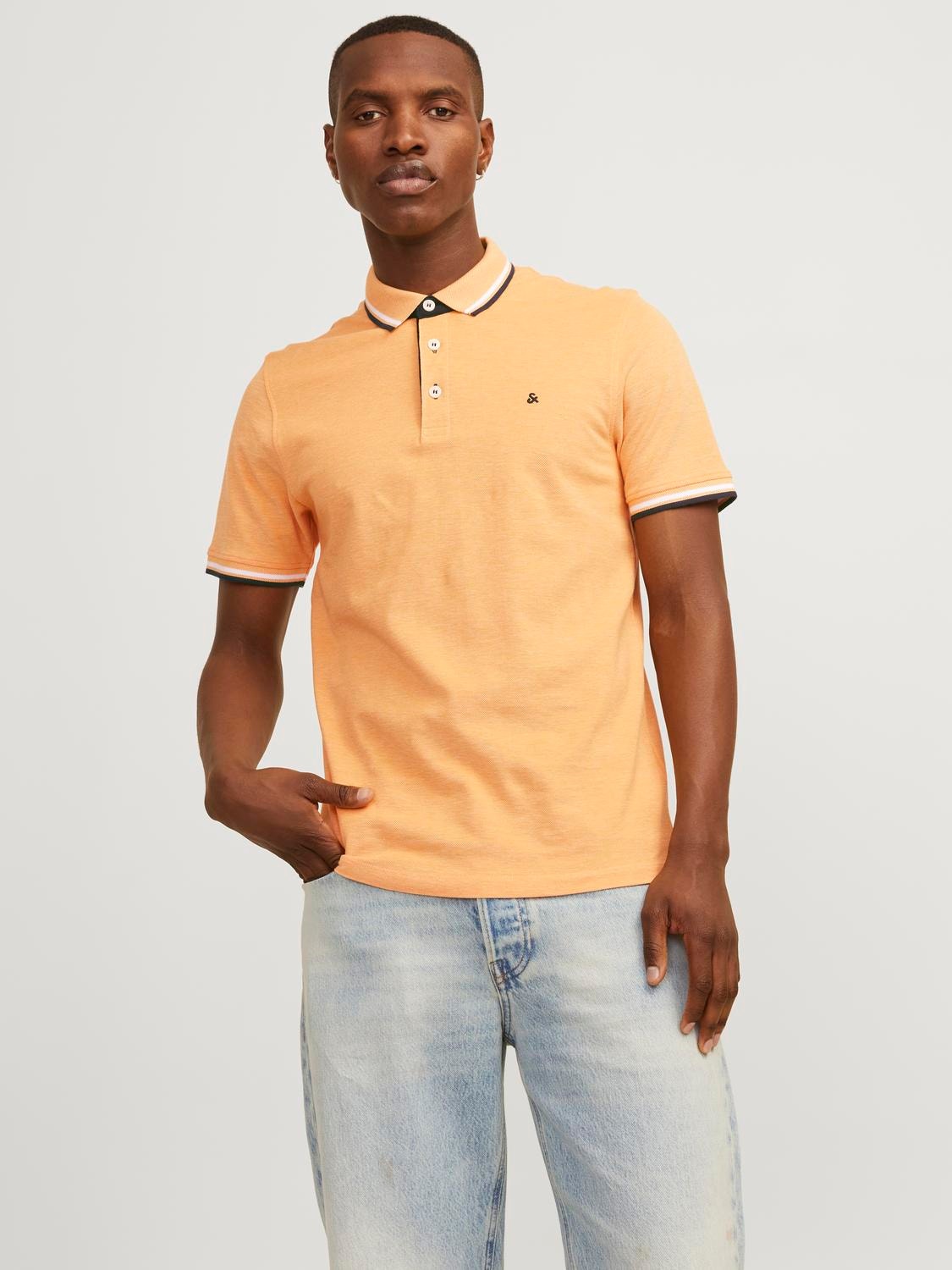 Jack & Jones Einfarbig Polo Polo -Apricot Ice  - 12136668