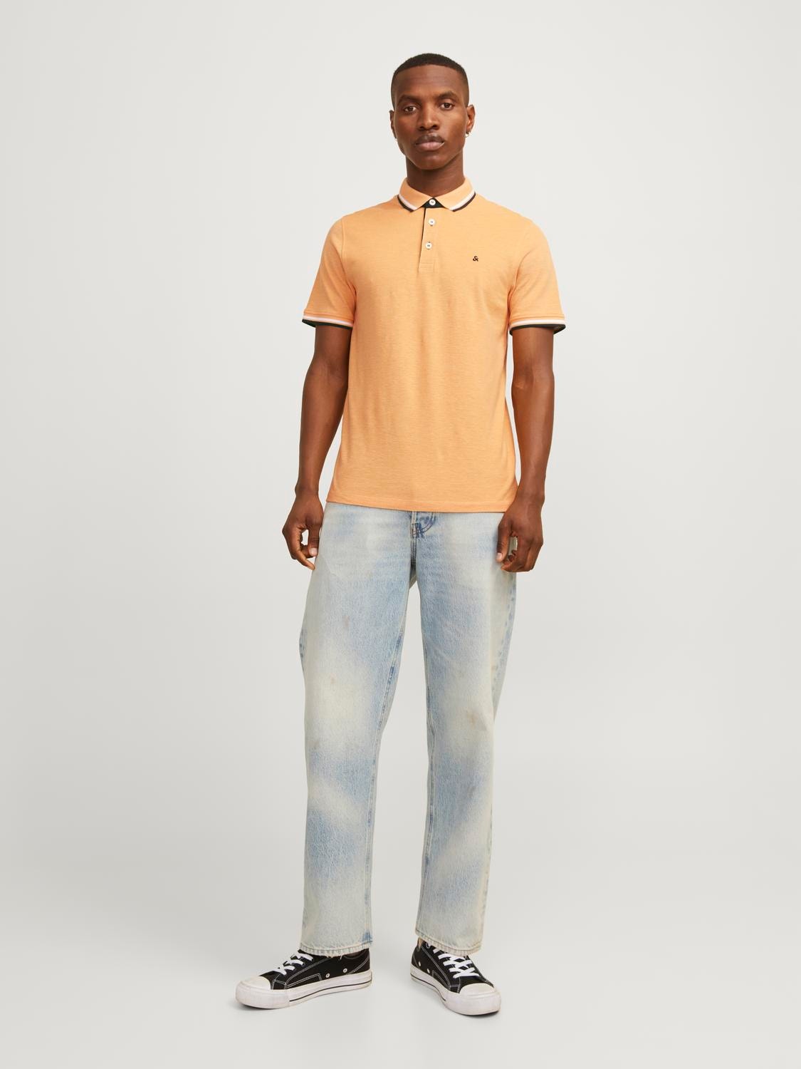 Jack & Jones Einfarbig Polo Polo -Apricot Ice  - 12136668