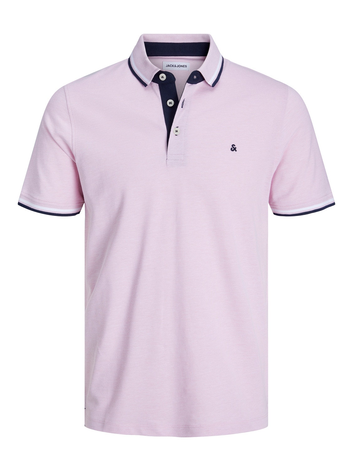 Jack & Jones Plain Polo T-shirt -Pink Nectar - 12136668