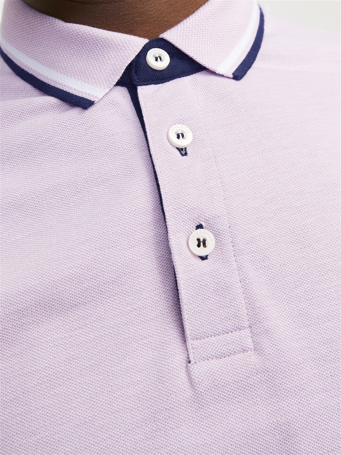 Jack & Jones T-shirt Liso Polo -Pink Nectar - 12136668