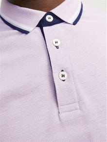 Jack & Jones Vienspalvis Polo kaklas Marškinėliai -Pink Nectar - 12136668