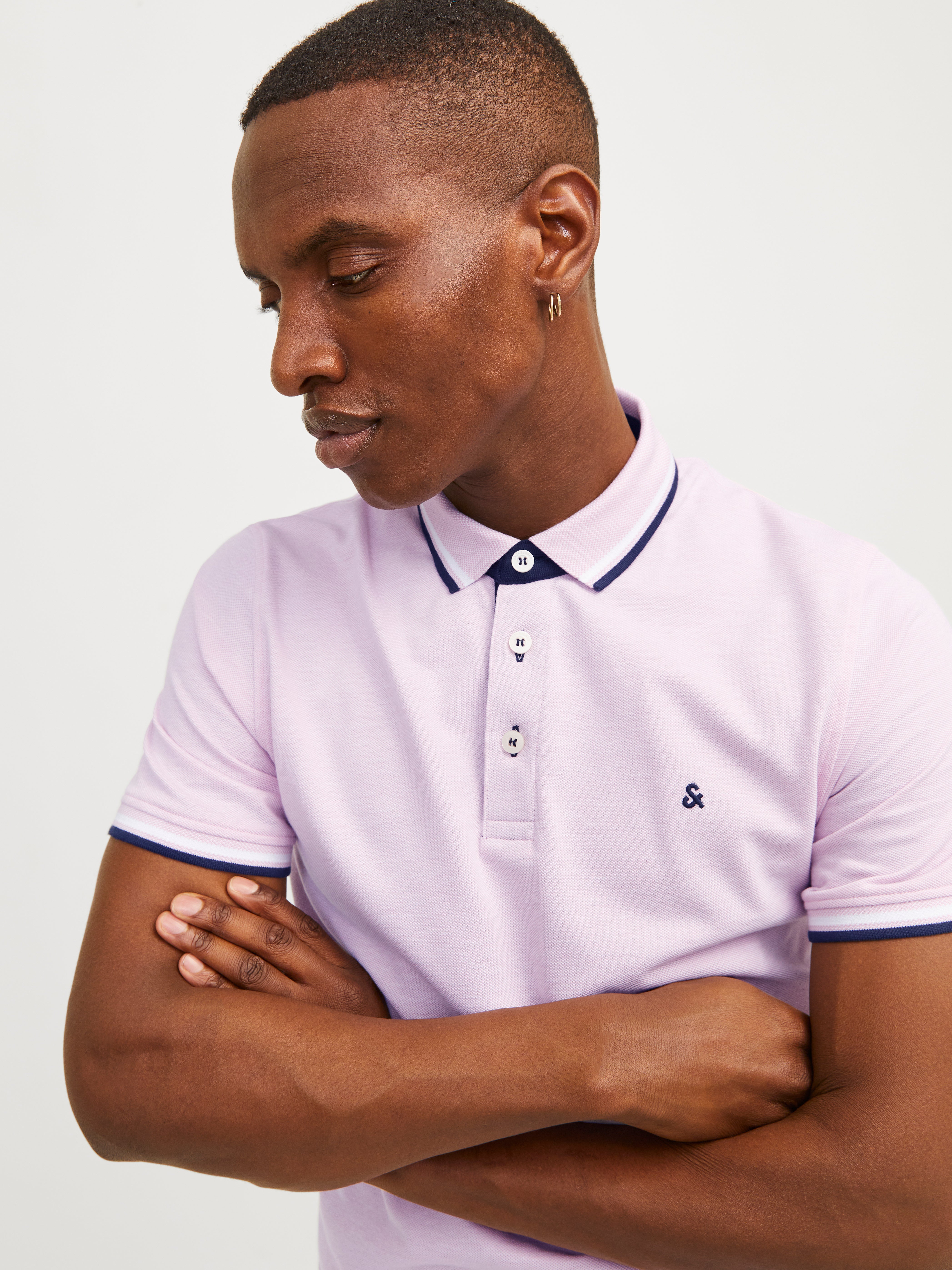 Jack & Jones T-shirt Semplice Polo -Pink Nectar - 12136668