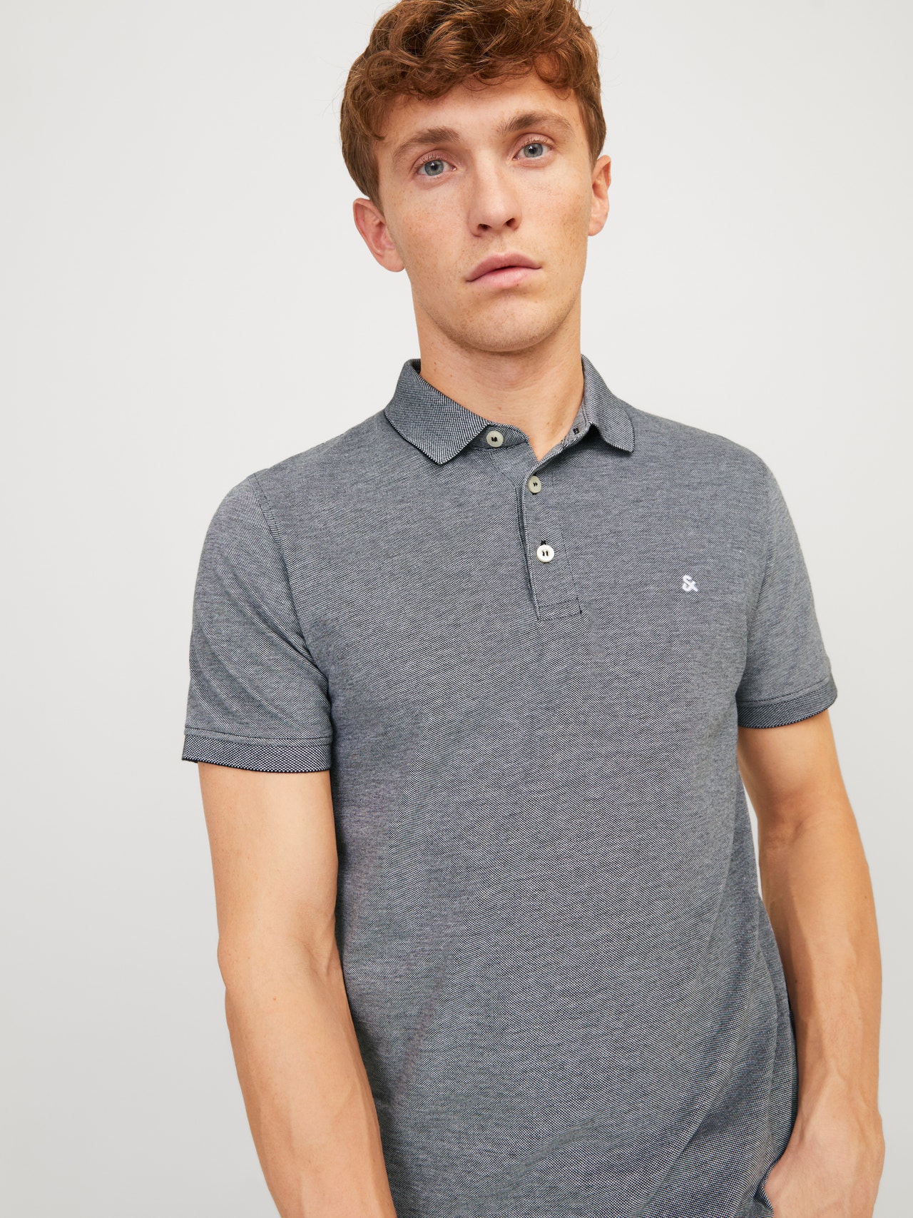 Jack & Jones Einfarbig Polo Polo -Anthracite - 12136668