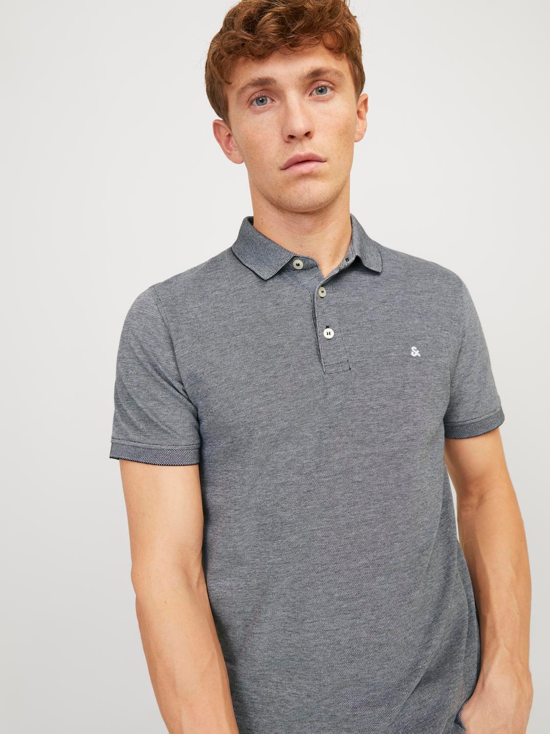 Plain Polo T-shirt | Medium Grey | Jack & Jones®
