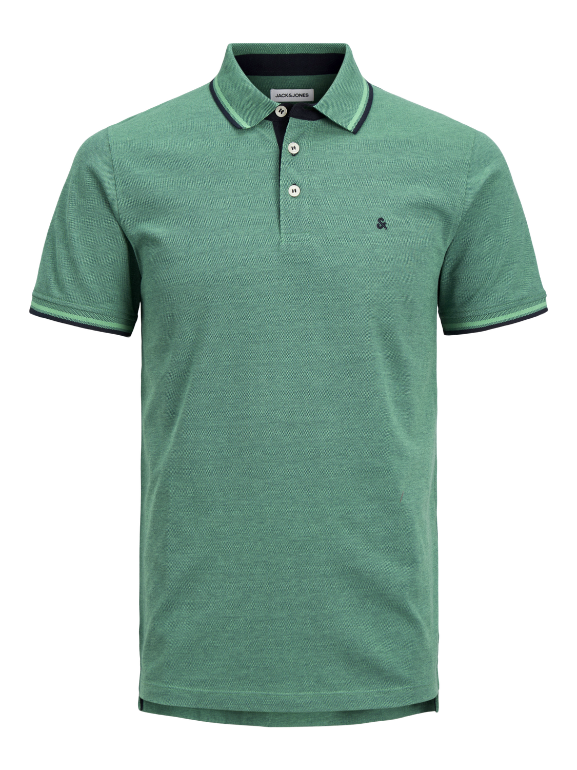Jack & Jones Einfarbig Polo T-shirt -Deep Teal - 12136668