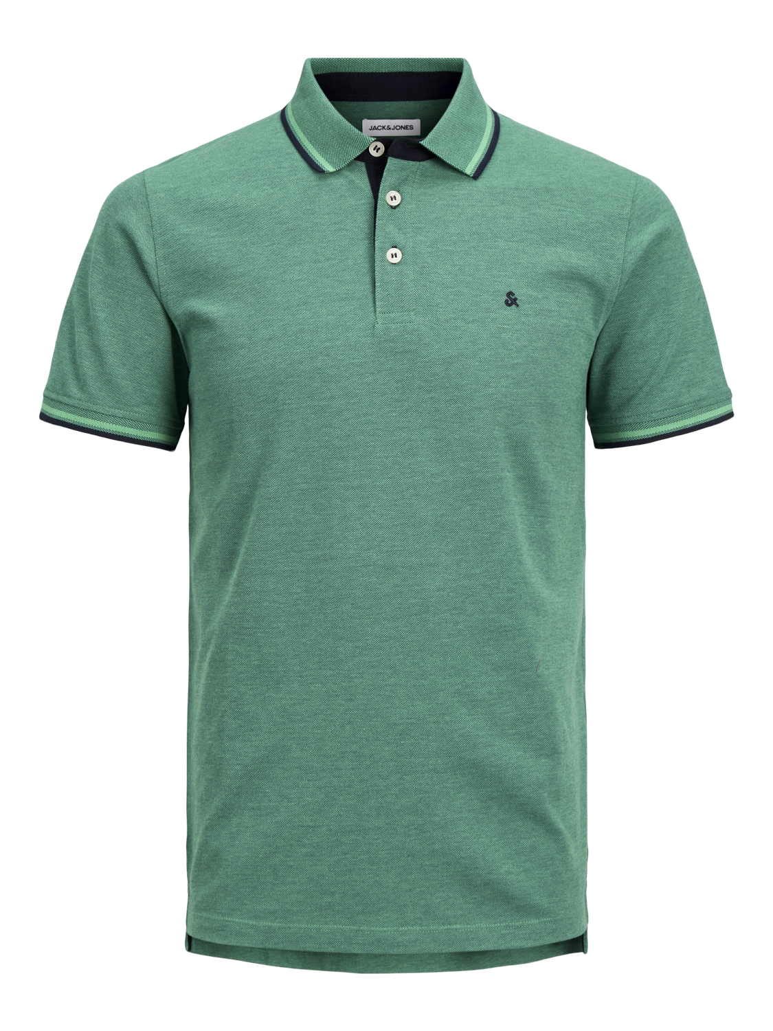 Jack & Jones T-shirt Liso Polo -Deep Teal - 12136668