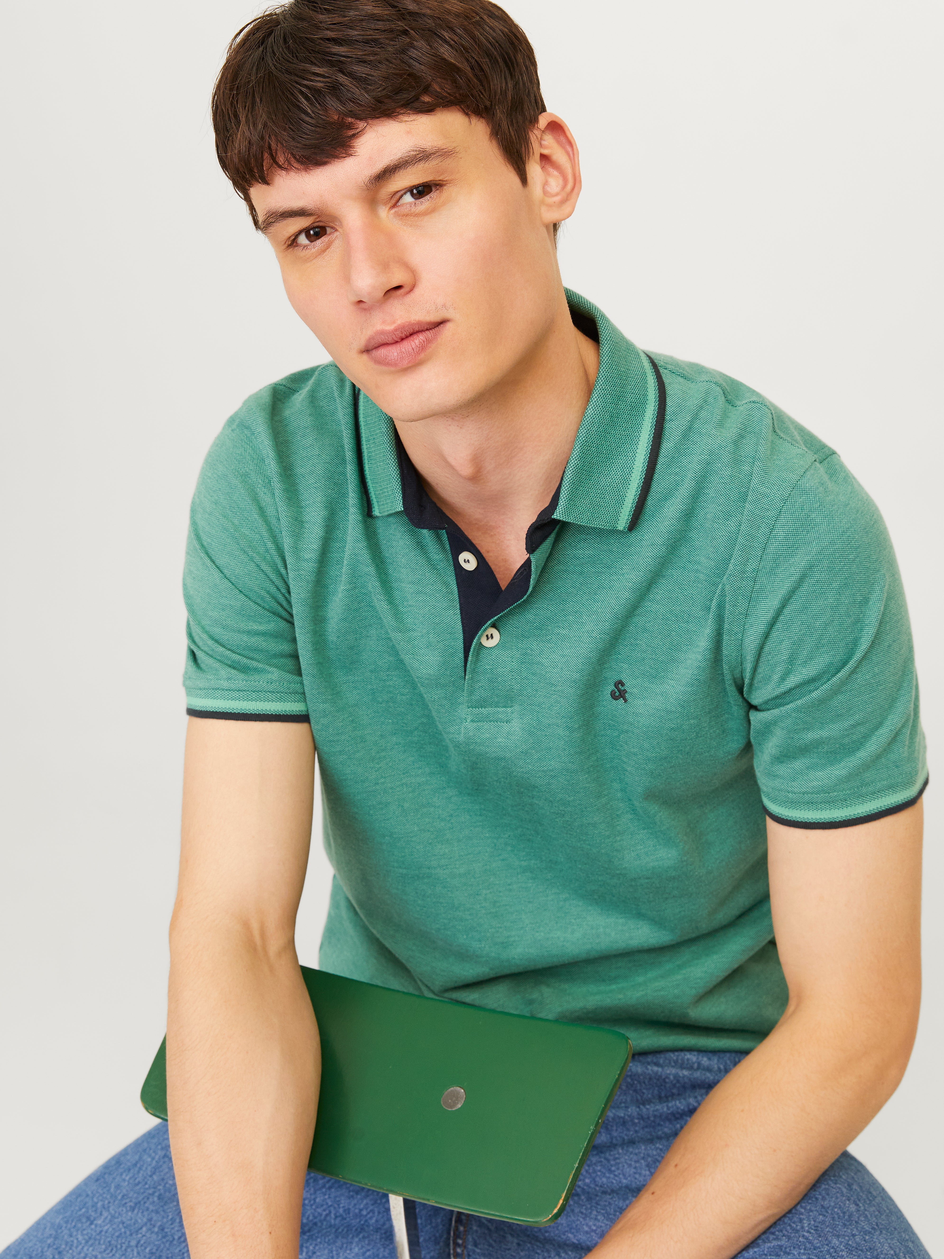 Plain Polo Polo Dark Green Jack & Jones®