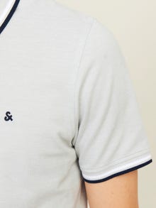 Jack & Jones Einfarbig Polo T-shirt -Puritan Gray - 12136668