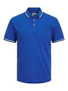 Jack & Jones Einfarbig Polo T-shirt -Nautical Blue - 12136668